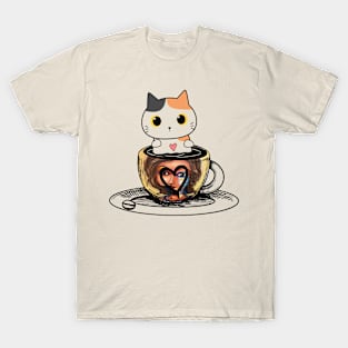 Funny cat in a  cup T-Shirt